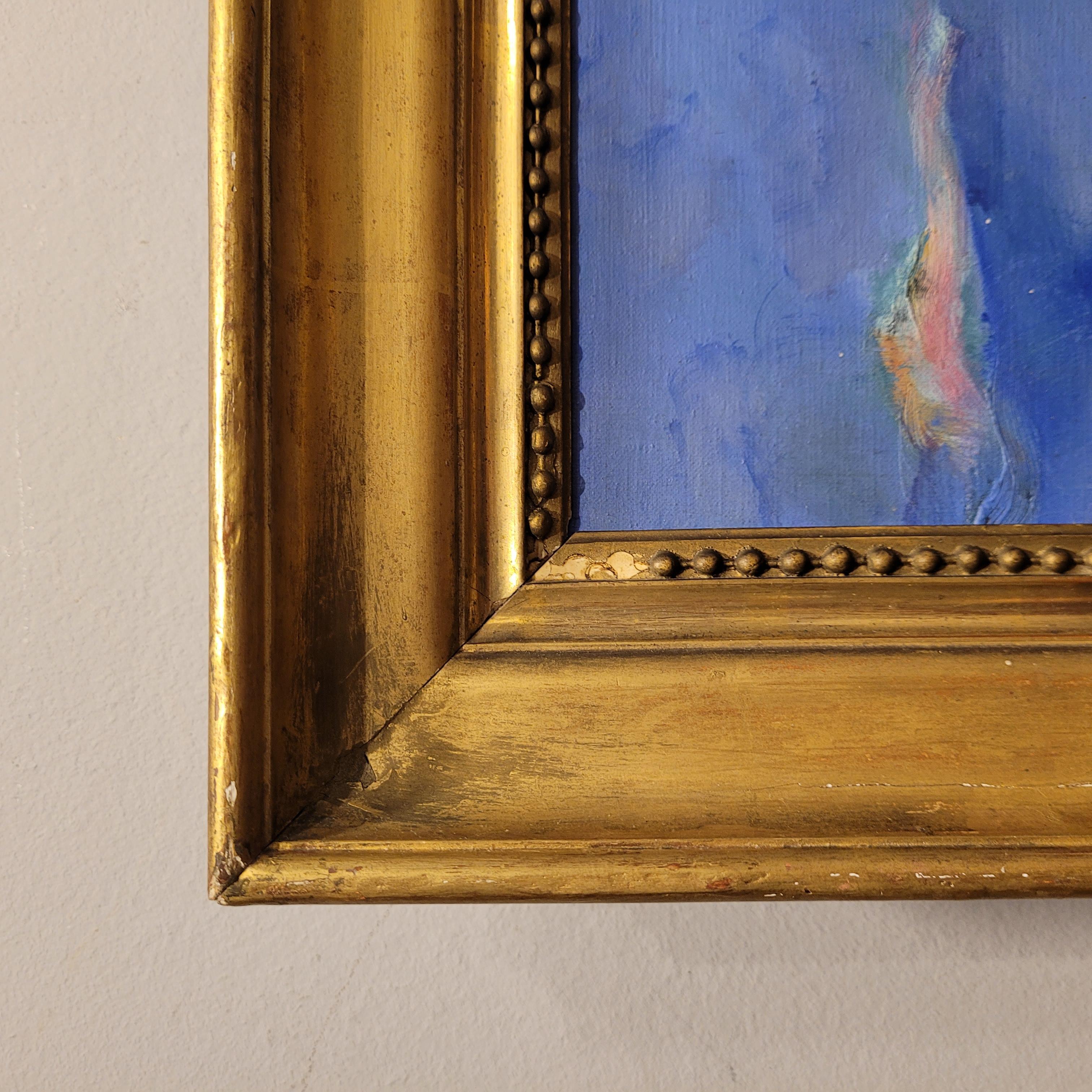 Fauvista  Paesaggio blu Monzal di Mathilde BoisBoissel fauvismo Francia in vendita 12