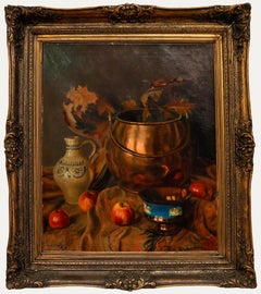 Feilze de Bruyn - Huile du début du XXe siècle, nature morte automnale