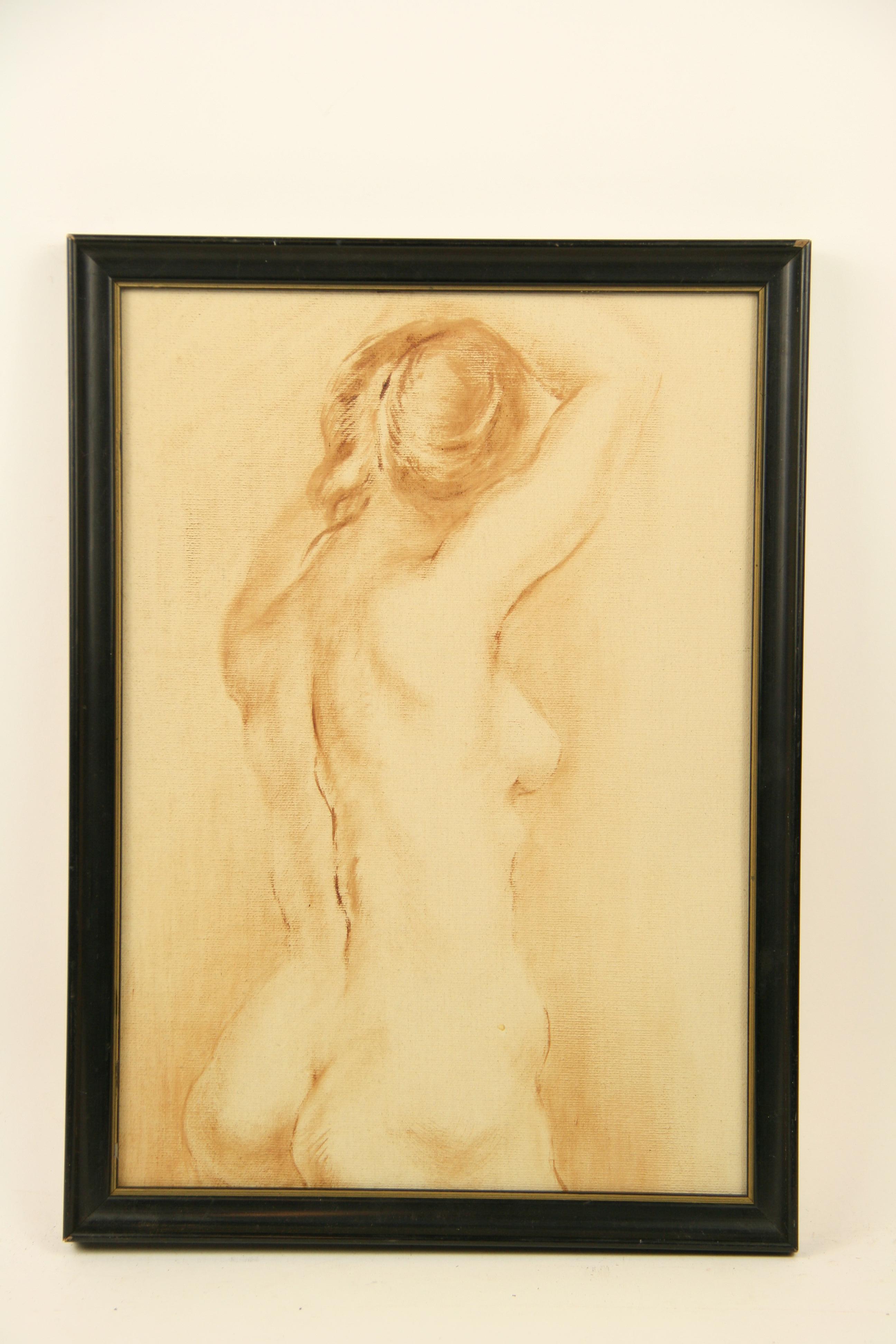 Female Figurative  Torso Nude Painting 2