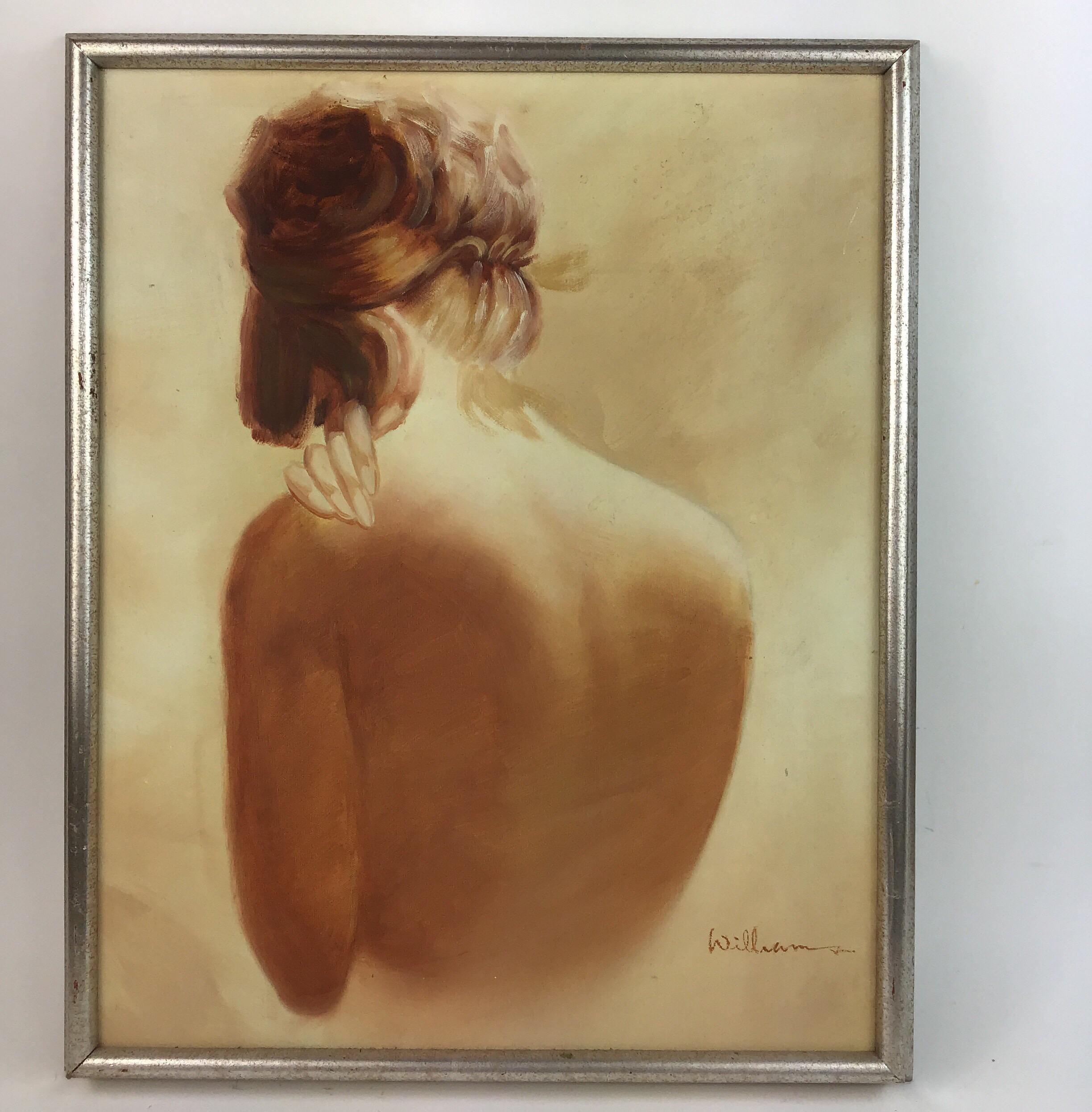 Impressionist Female Nude Figurative Painting 1960 3