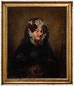 Ferdinando Cavalleri (1794-1865) - Fine 1828 Oil, A Lady of Rome