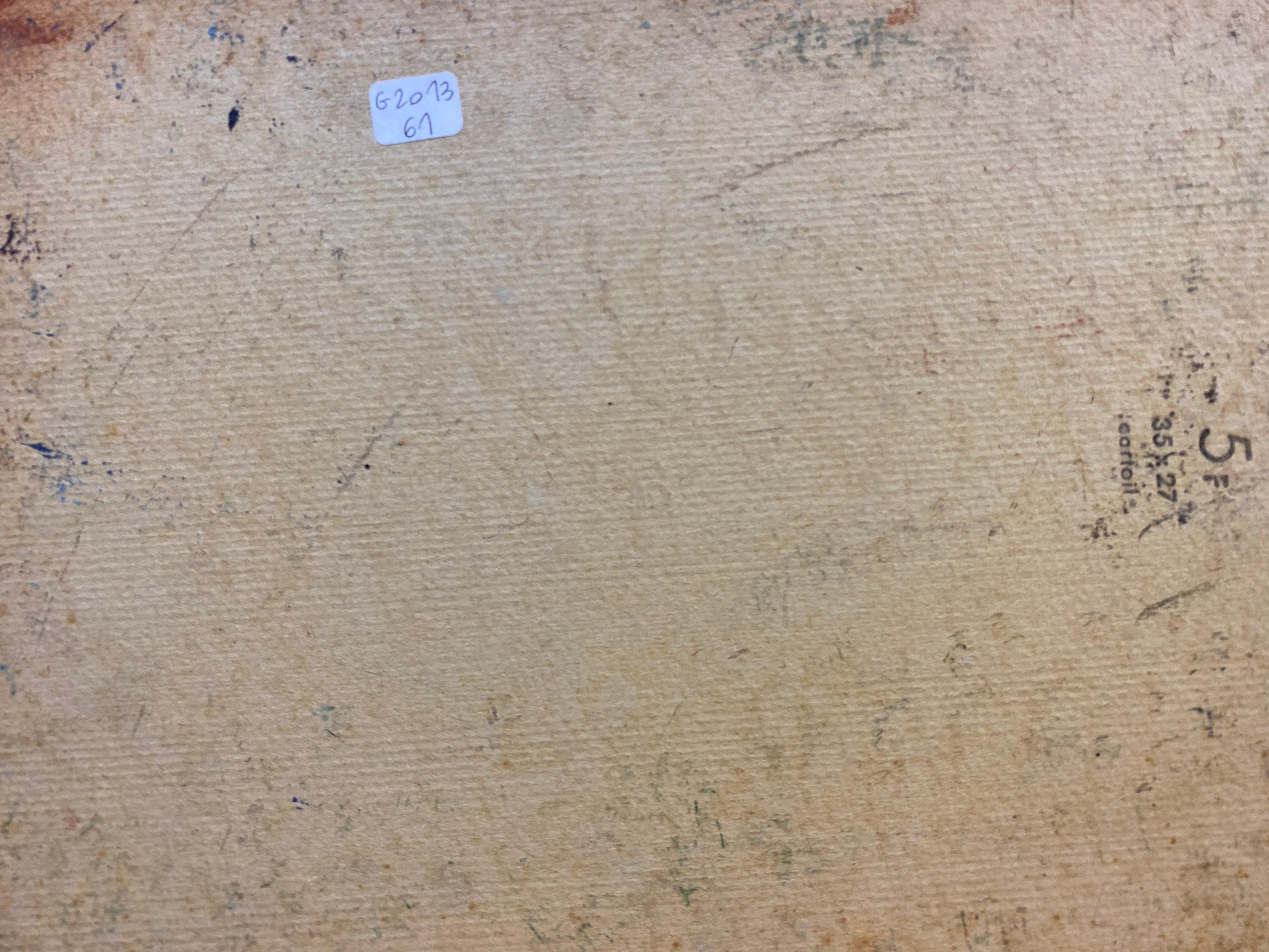 Huile impressionniste française Fernand Audet, pont en bois en vente 2