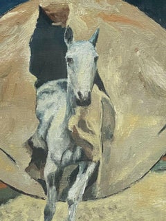Fernand Audet French Impressionist Oil, The Circus Horse