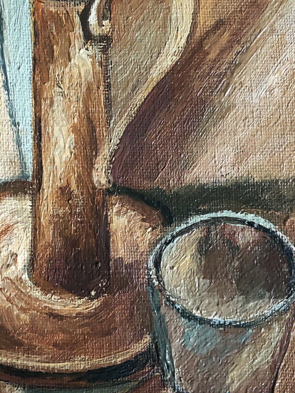 Stilleben
von Fernand Audet (Französisch, Tarascon 1923- Mulhouse 2016)
signiert, Ölgemälde auf Leinwand

Leinwand: 8,75 x 6,25 Zoll

Hervorragendes Original-Ölgemälde von Fernand Audet (1923-2016). Das Gemälde ist in der unteren Ecke vom Künstler