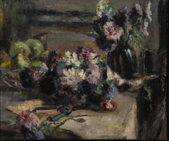 Fernand Thon (1892-1981) - Framed Mid 20th Century Oil, Flower Arranging