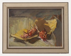 Fernando Carrasco Ferriera - Spanish School 20th Century Oil, Cangrejos
