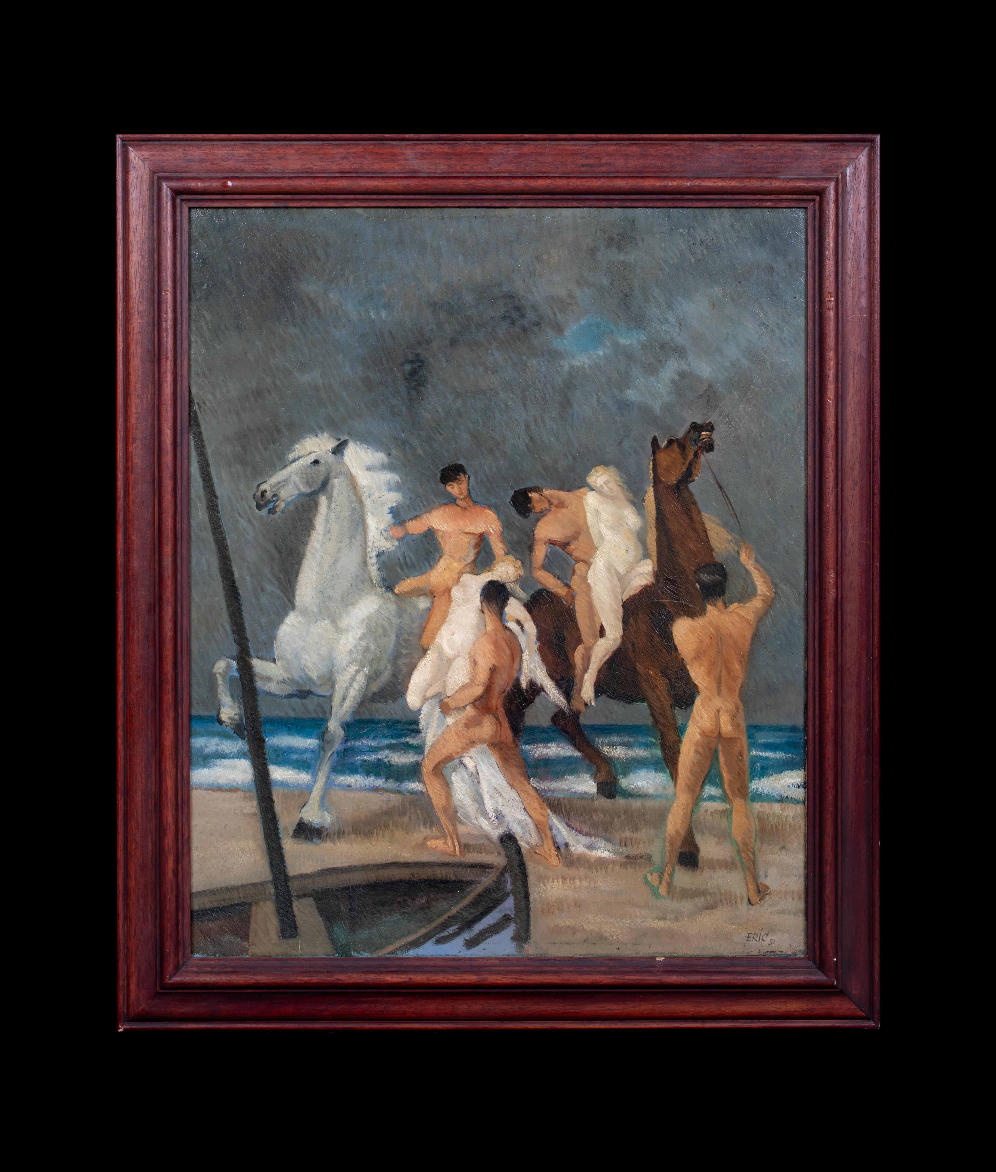 Figural Nude Kidnapping, dated 1952   signed 