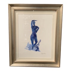 Figurative Navy Nude by Stephanie Wheeler