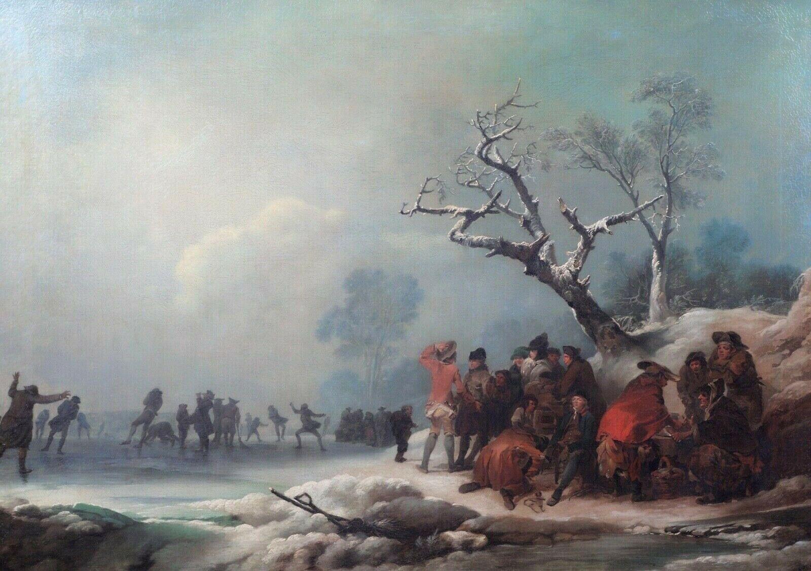 Figure Ice Skating In Hyde Park, 18th Century  Philip Jakob II DE LOUTHERBOURG 