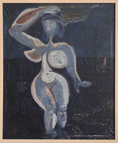 'Figure in Blue Light', French School