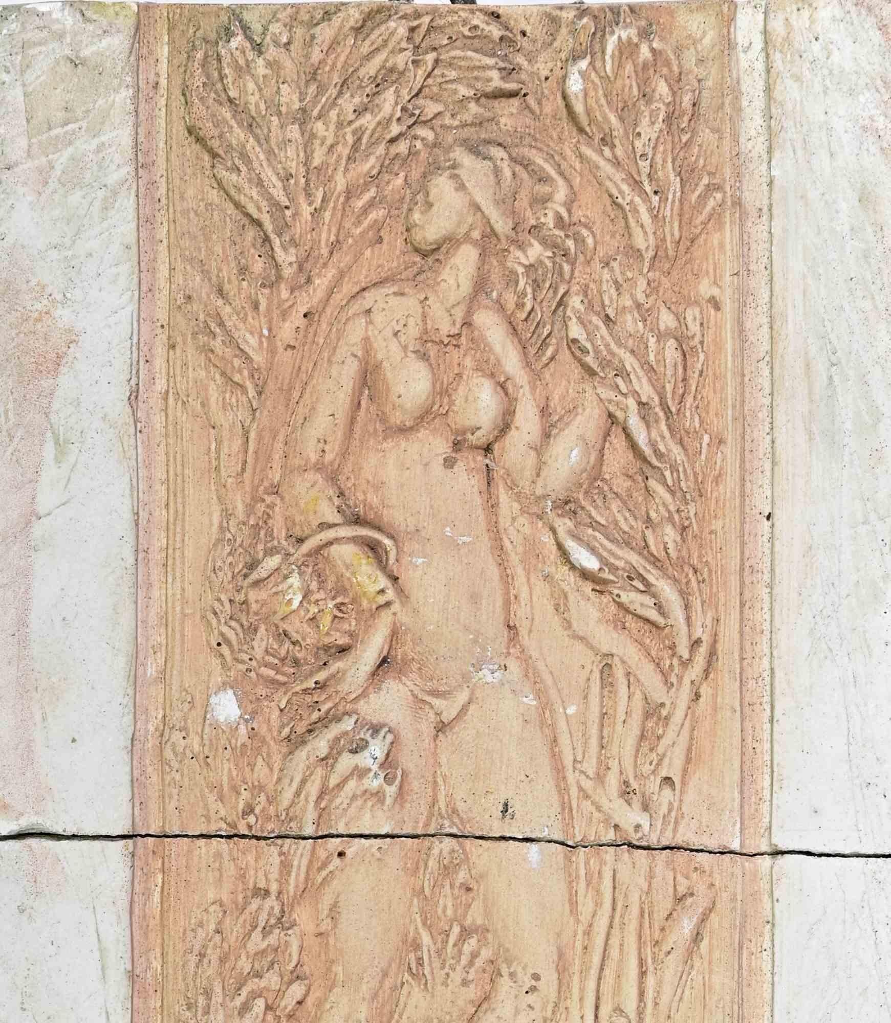 Figur - Ölgemälde - Mitte des 20. Jahrhunderts – Painting von Unknown