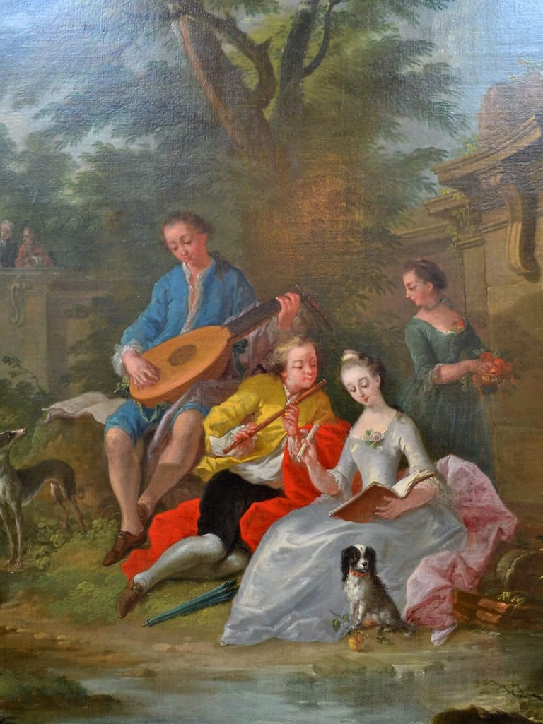 figures in a landscape painting