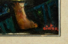 Figures - Huile sur toile - Fin du 20e siècle