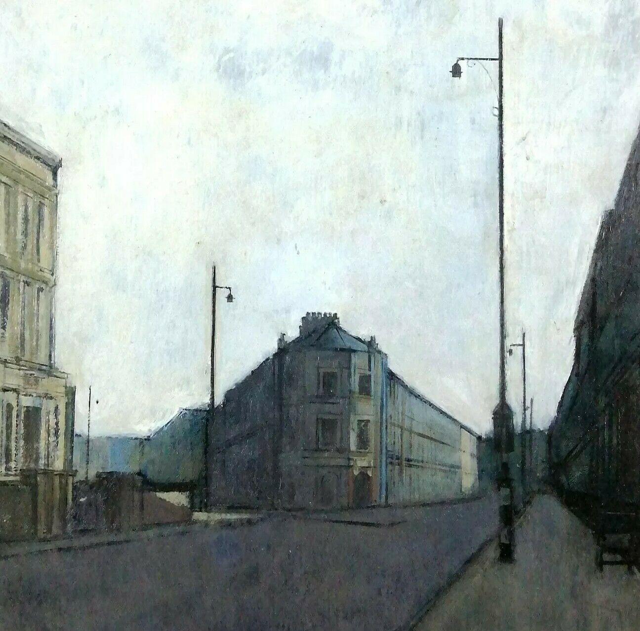 Fine mid 20th century oil on board depicting the iconic Finborough Theatre in Chelsea, South West London. A very interesting and beautiful work from an unusual perspective. Inscribed on the reverse and presented in a period parcel gilt