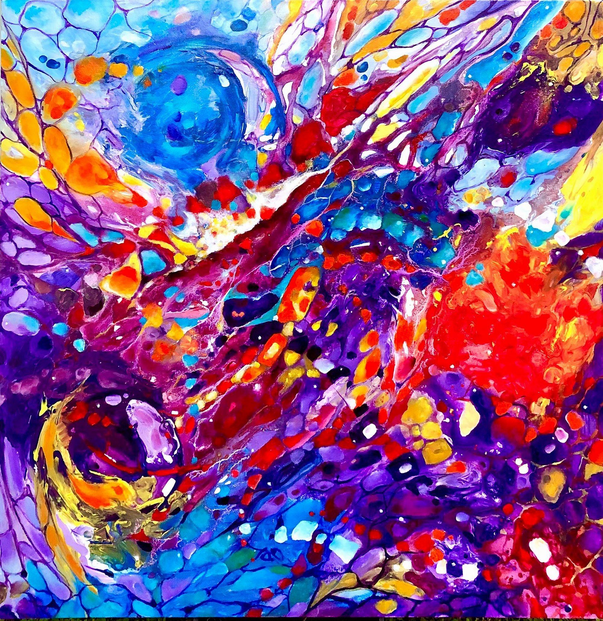 Finding Harmony In Chaos von Helen Kagan – Painting von Unknown