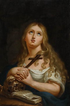 Fine 18th Century Oil - Mary Magdalene