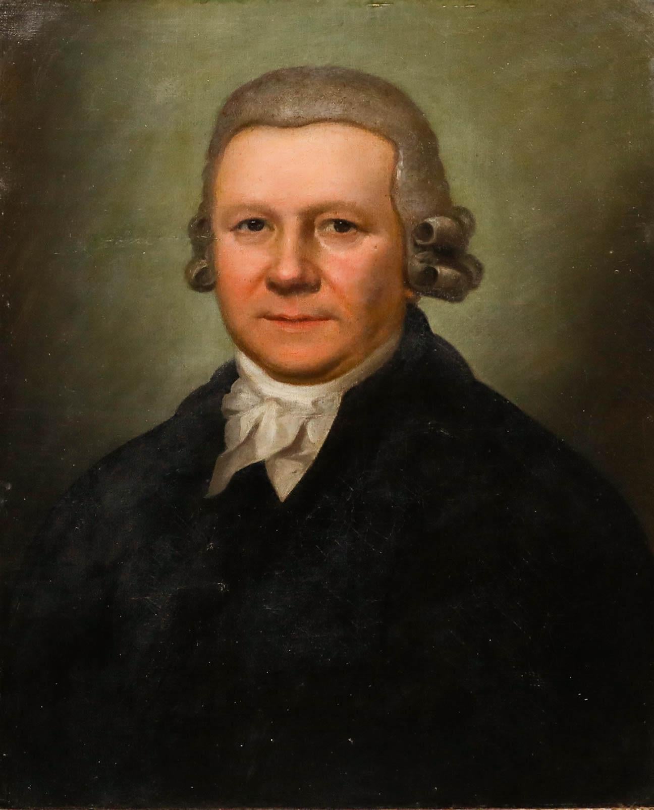 Fine  18th Century Oil - Portrait of a Georgian Gentleman - Painting by Unknown