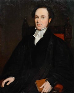 Fine 19th Century Oil - Portrait of a Cleric