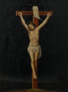 Fine 19th Century Oil - The Crucifixion