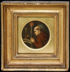 Fine 19th Century Oil - The Monk