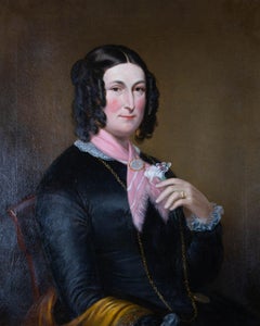Fine c.1845 Oil - Portrait of a Widow