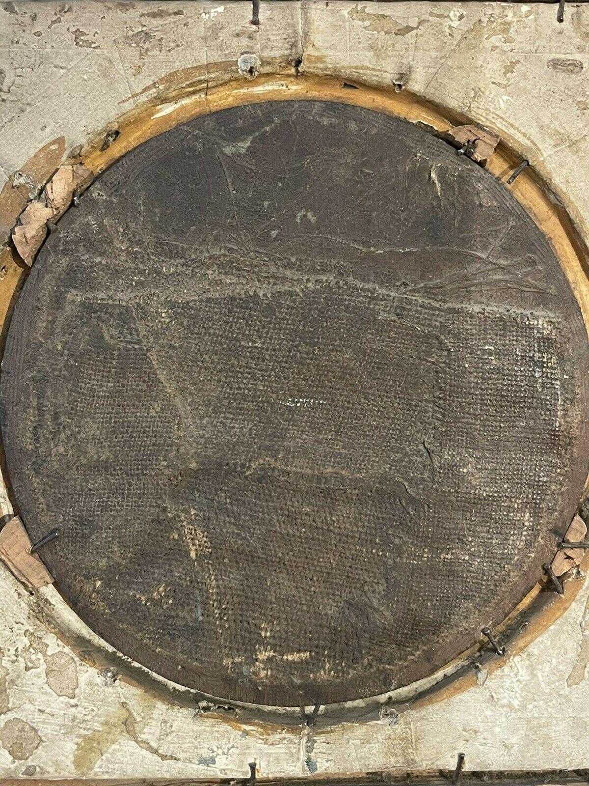 FINE EARLY 18TH CENTURY FLEMISH OLD MASTER OIL ON TONDO WOOD PANEL - TRAVELLER 1