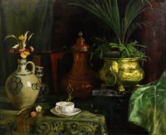 Fine Late 19th Century Oil - Still Life with Samovar