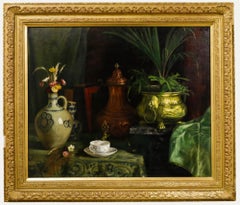 Fine Late 19th Century Oil - Still Life with Samovar