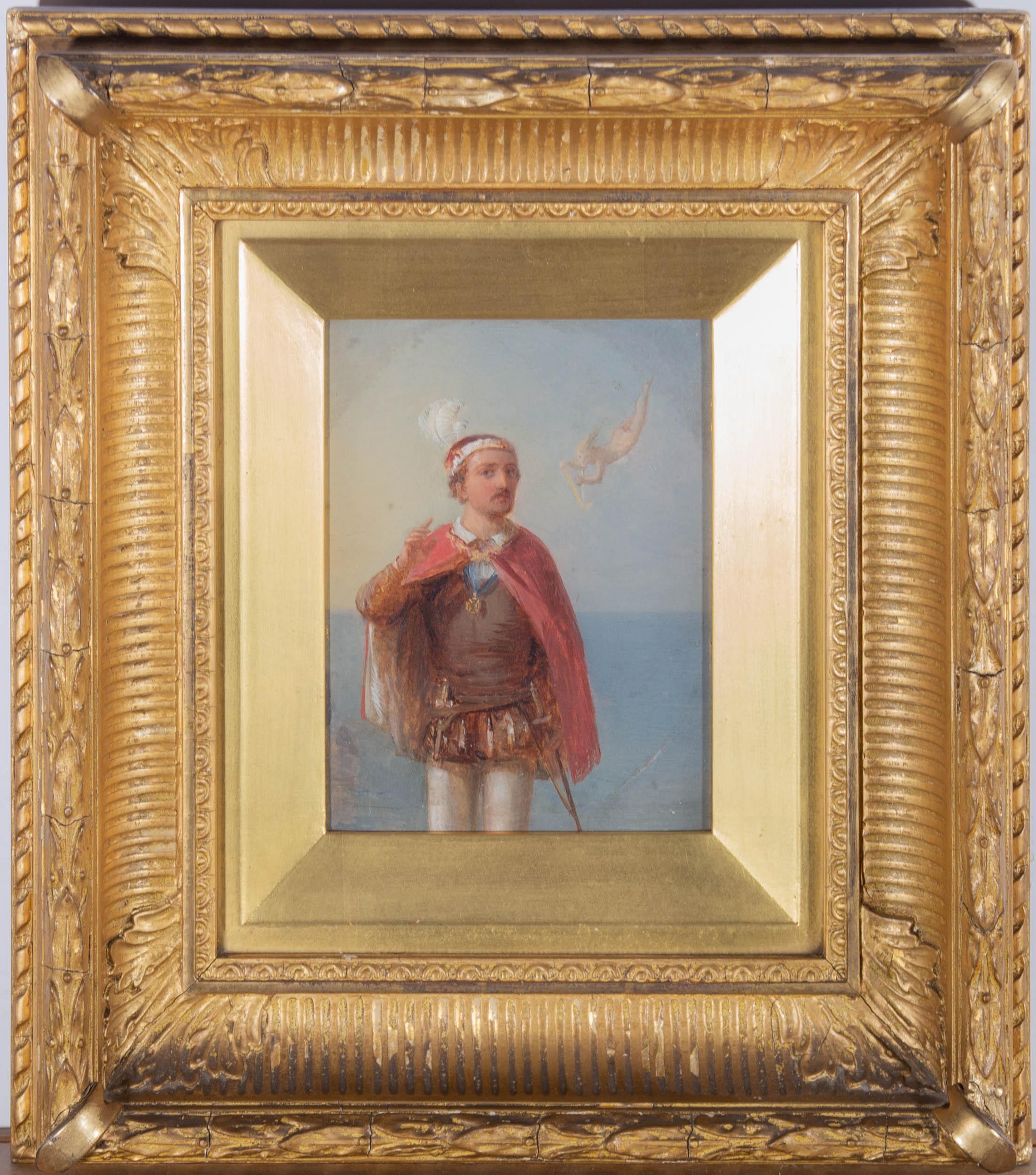 Unknown Portrait Painting - Fine Mid 19th Century Oil - The French Nobleman