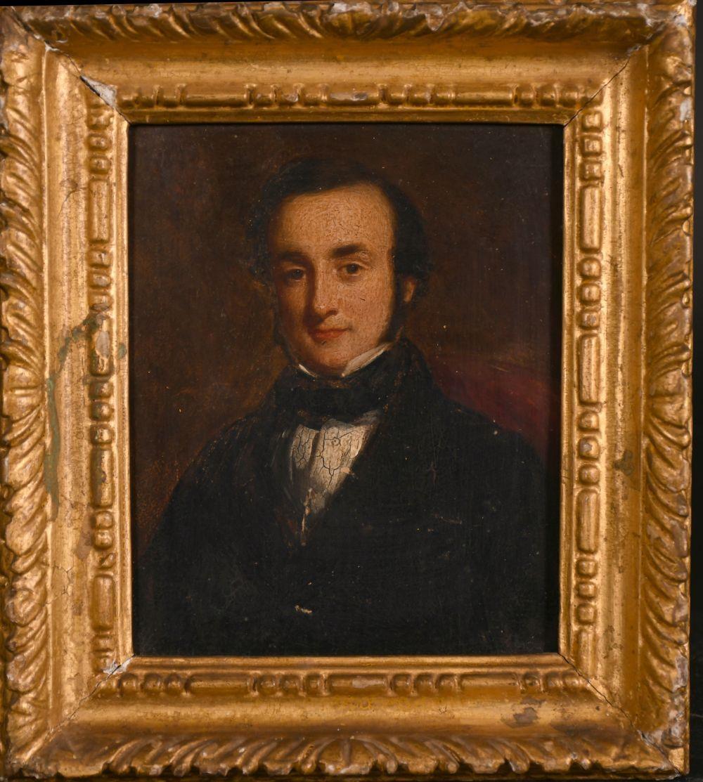 Unknown Figurative Painting - FINE MID 19TH CENTURY VICTORIAN OIL PAINTING - PORTRAIT OF GENTLEMAN -GILT FRAME