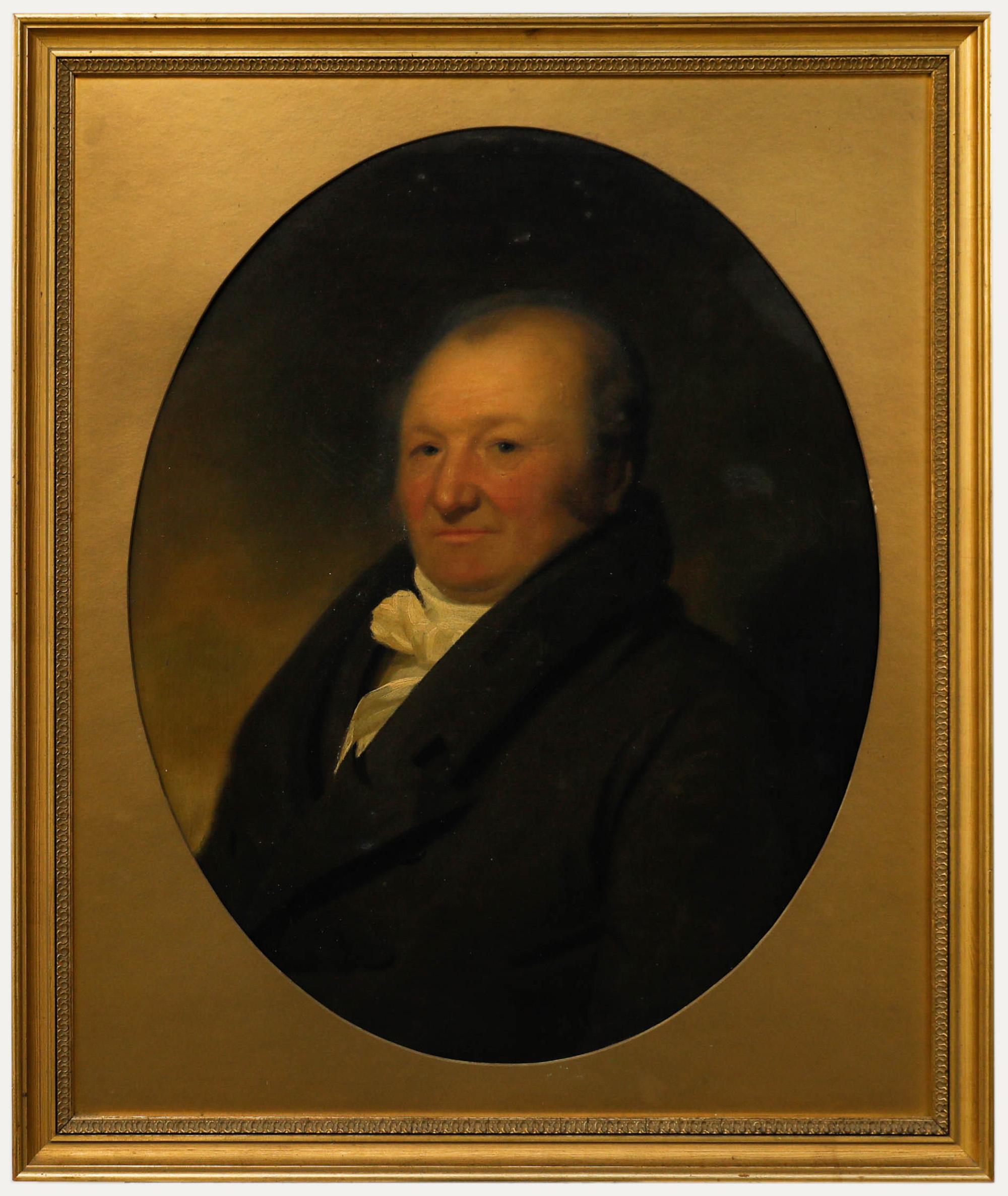 Portrait Painting Unknown - Fine huile écossaise du 19ème siècle - Le Coachmaker d'Édimbourg