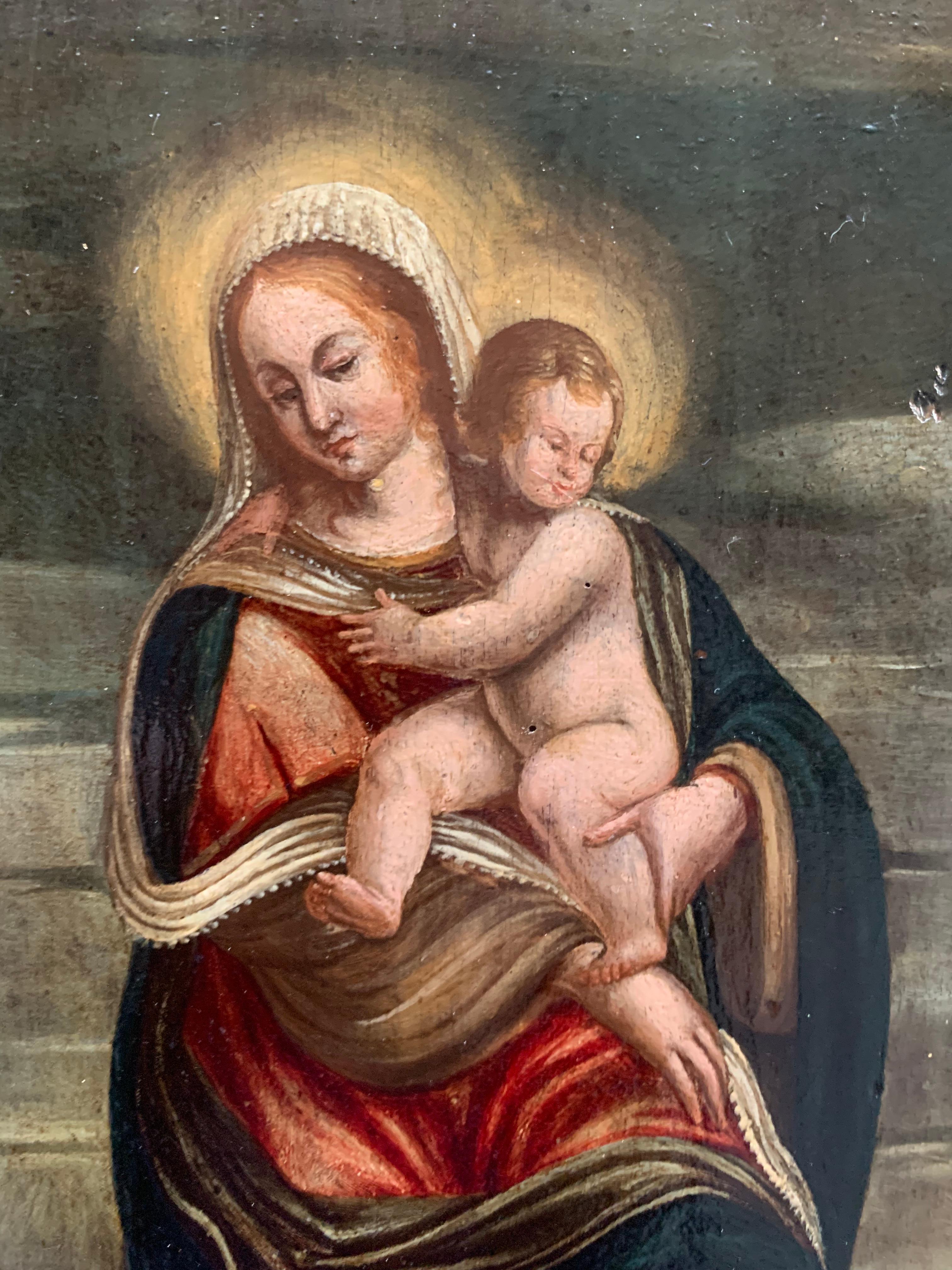 Fine XVI secolo. Immacolata concezione. Vergine con il bambino ed il drago. 4