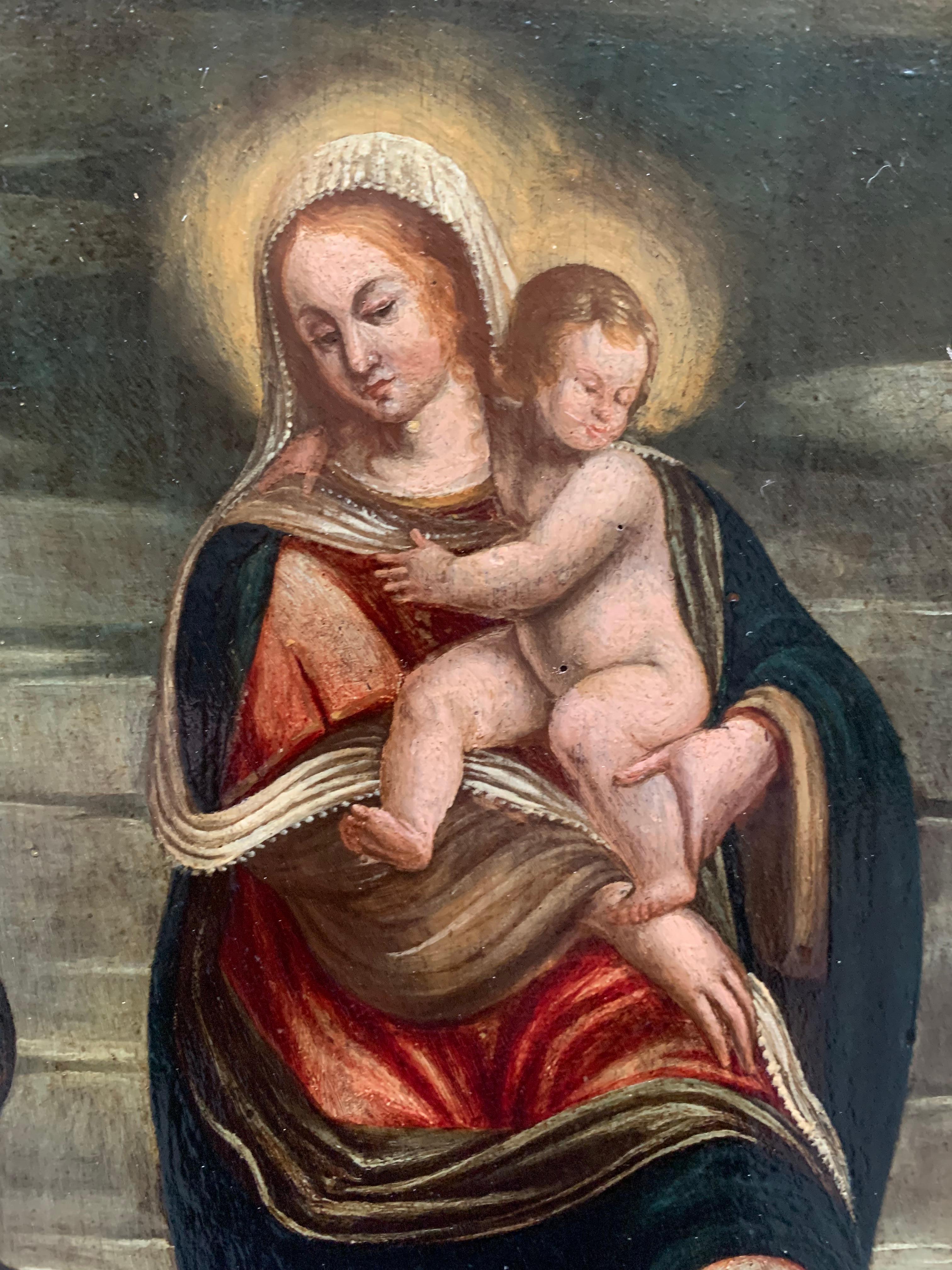 Fine XVI secolo. Immacolata concezione. Vergine con il bambino ed il drago. 5