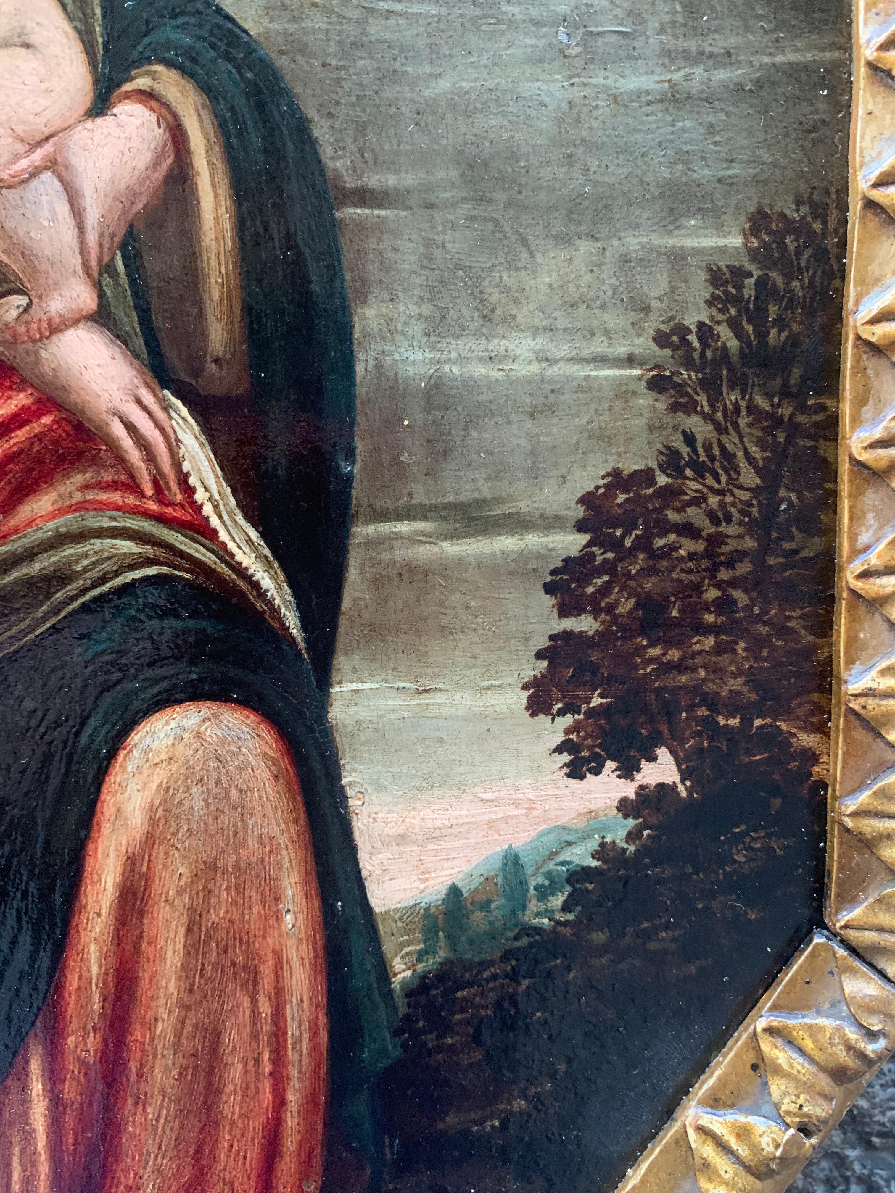 Fine XVI secolo. Immacolata concezione. Vergine con il bambino ed il drago. 2