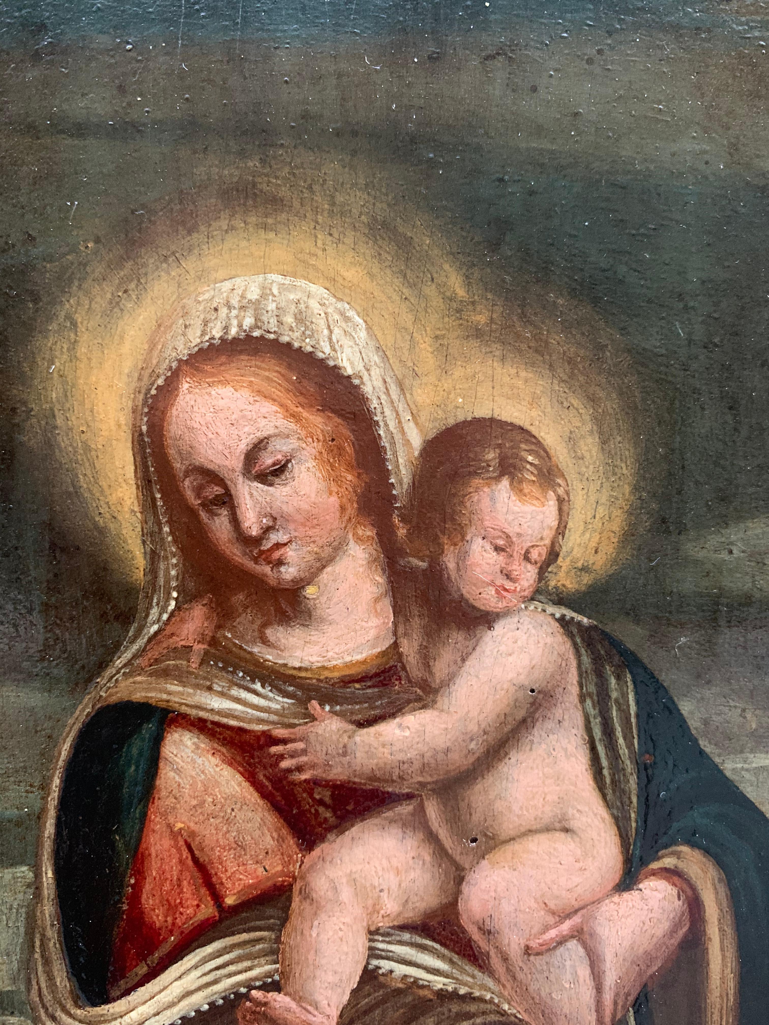 Fine XVI secolo. Immacolata concezione. Vergine con il bambino ed il drago. 3