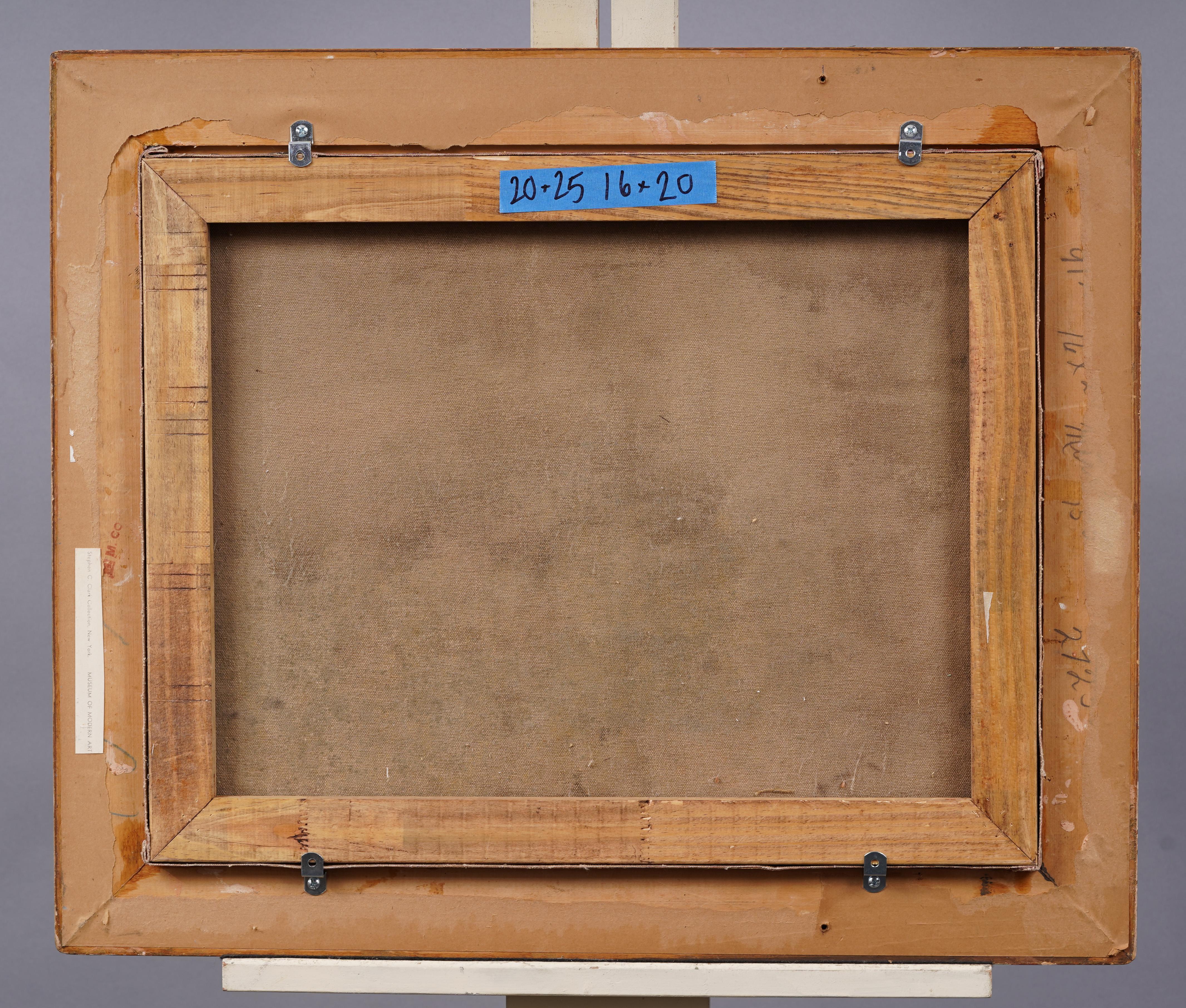 Antiguo cuadro al óleo impresionista americano de paisaje otoñal finamente pintado y enmarcado en venta 2