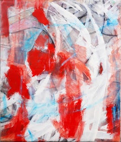 "Fire and Ice" Large Original Abstract Oil Painting "Fire and Ice" Large Original Abstract Oil Painting