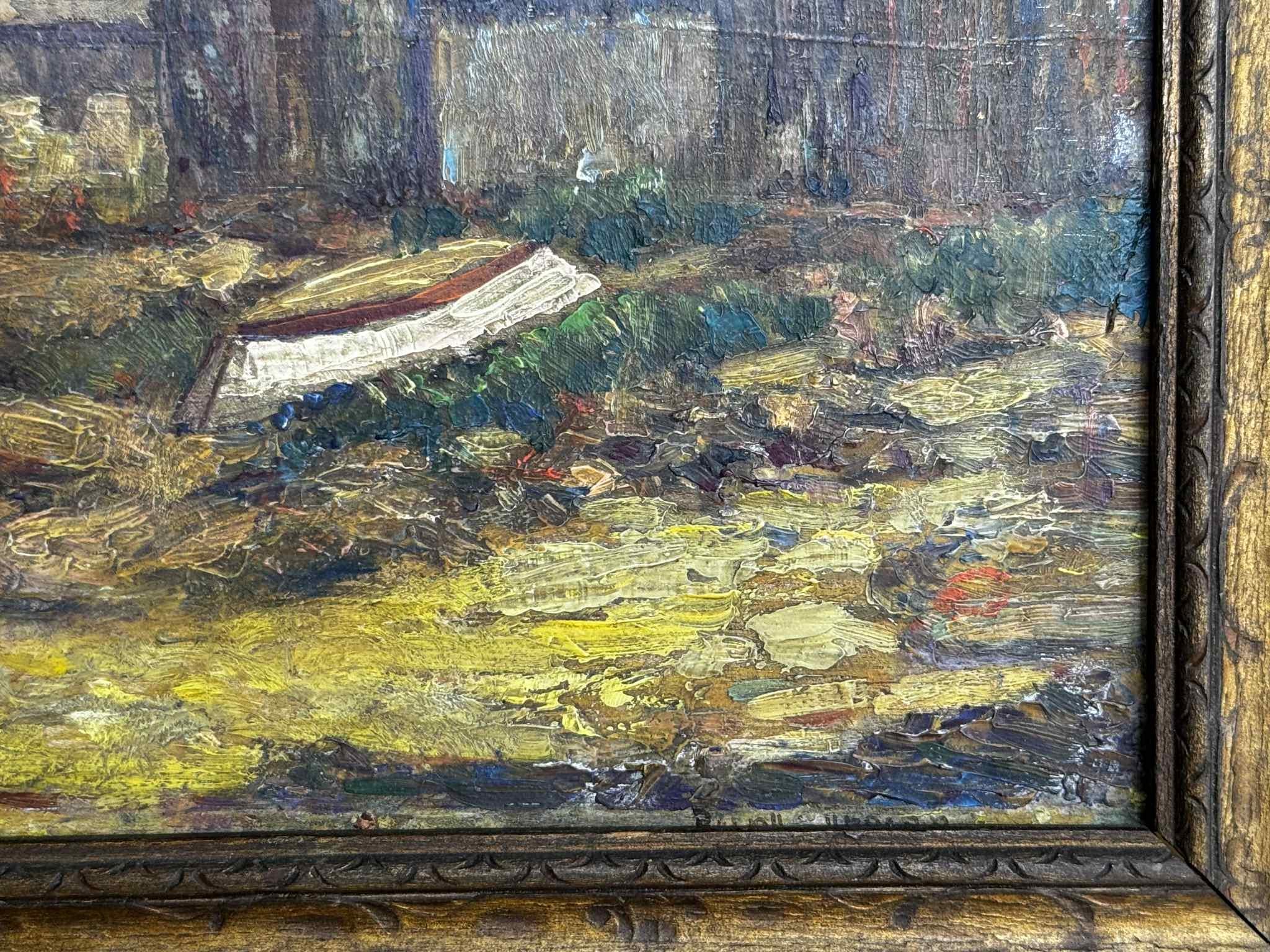 Fisherman's Shack (Amerikanischer Impressionismus), Painting, von Unknown