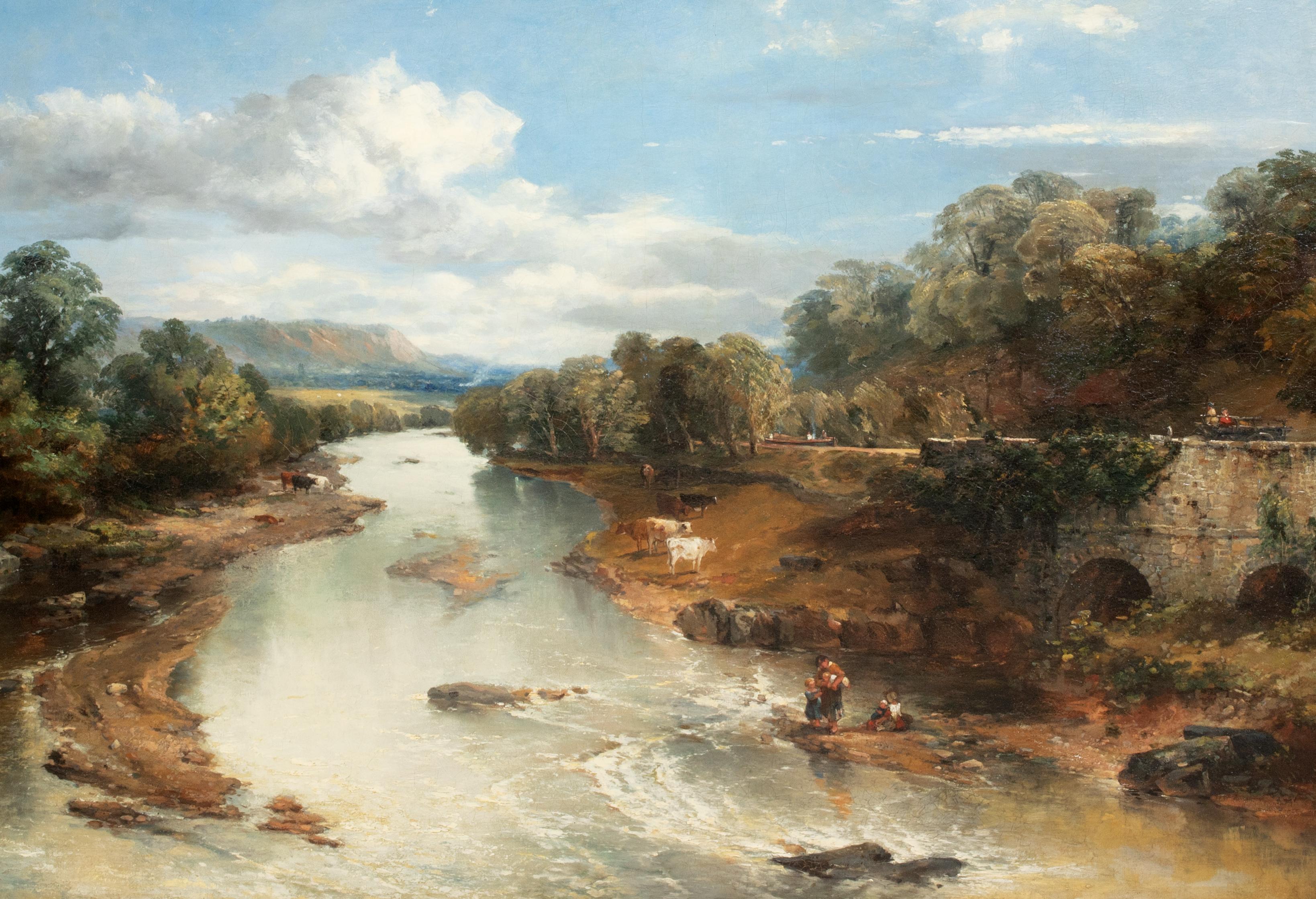  Fishing At The Four Arches, Bingley, Yorkshire, Joseph Clayton Bentley For Sale 2