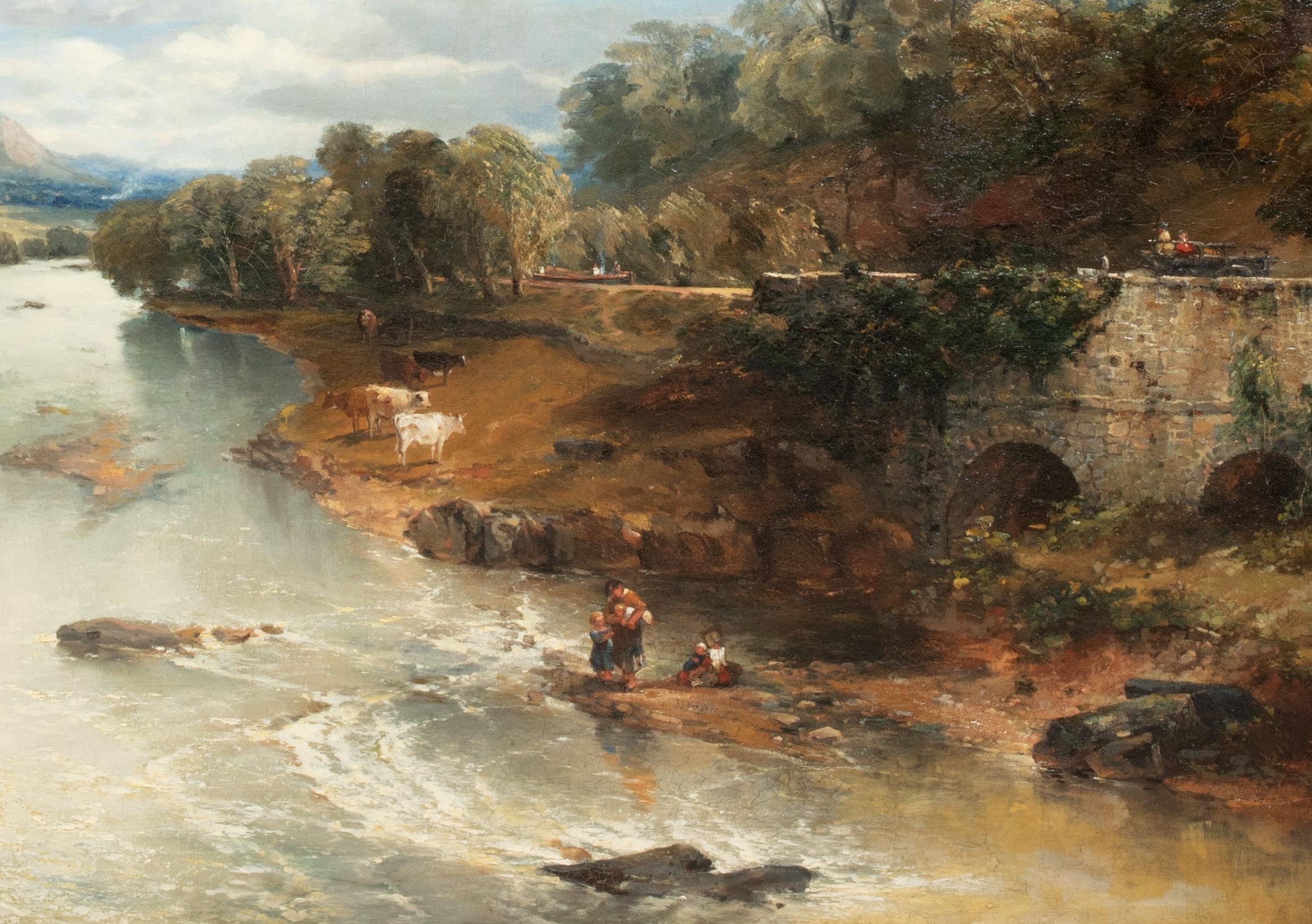  Fishing At The Four Arches, Bingley, Yorkshire, Joseph Clayton Bentley For Sale 3