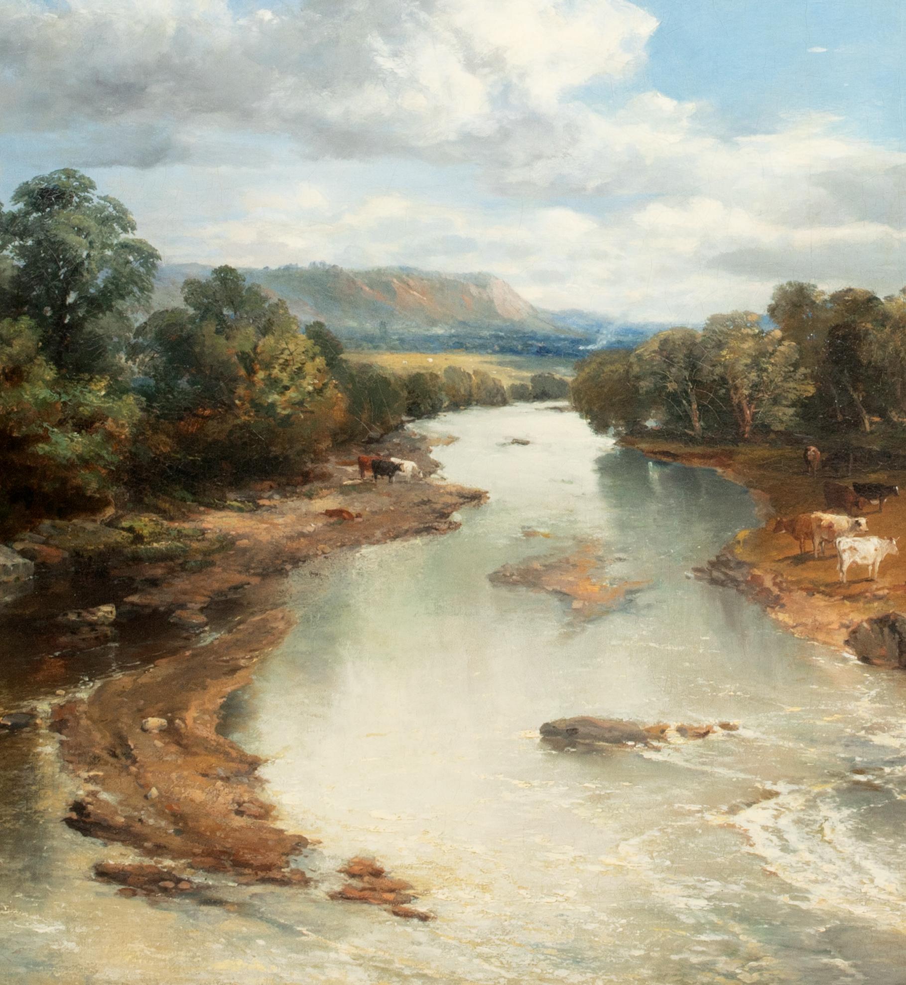  Fishing At The Four Arches, Bingley, Yorkshire, Joseph Clayton Bentley For Sale 5