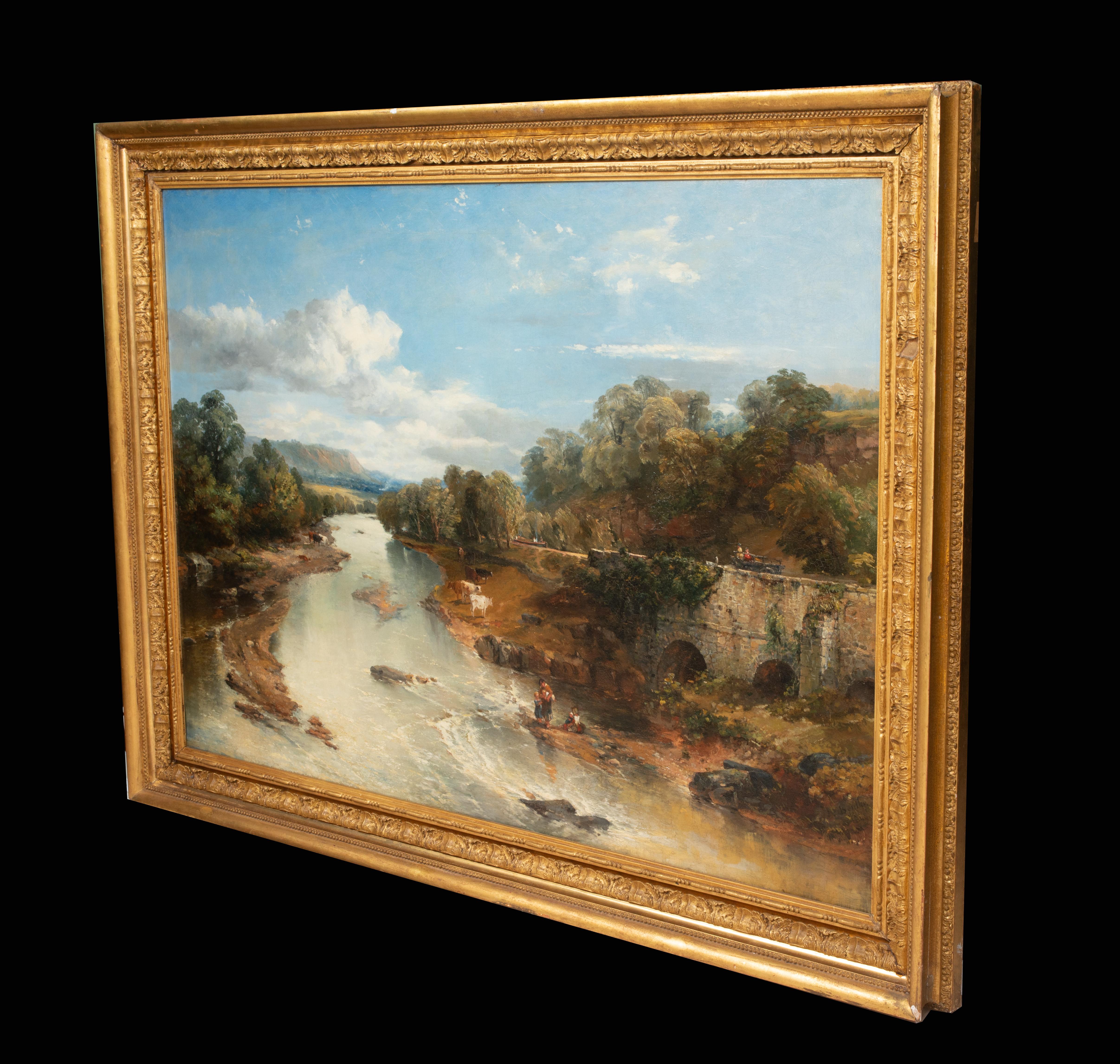  Fishing At The Four Arches, Bingley, Yorkshire, Joseph Clayton Bentley For Sale 6