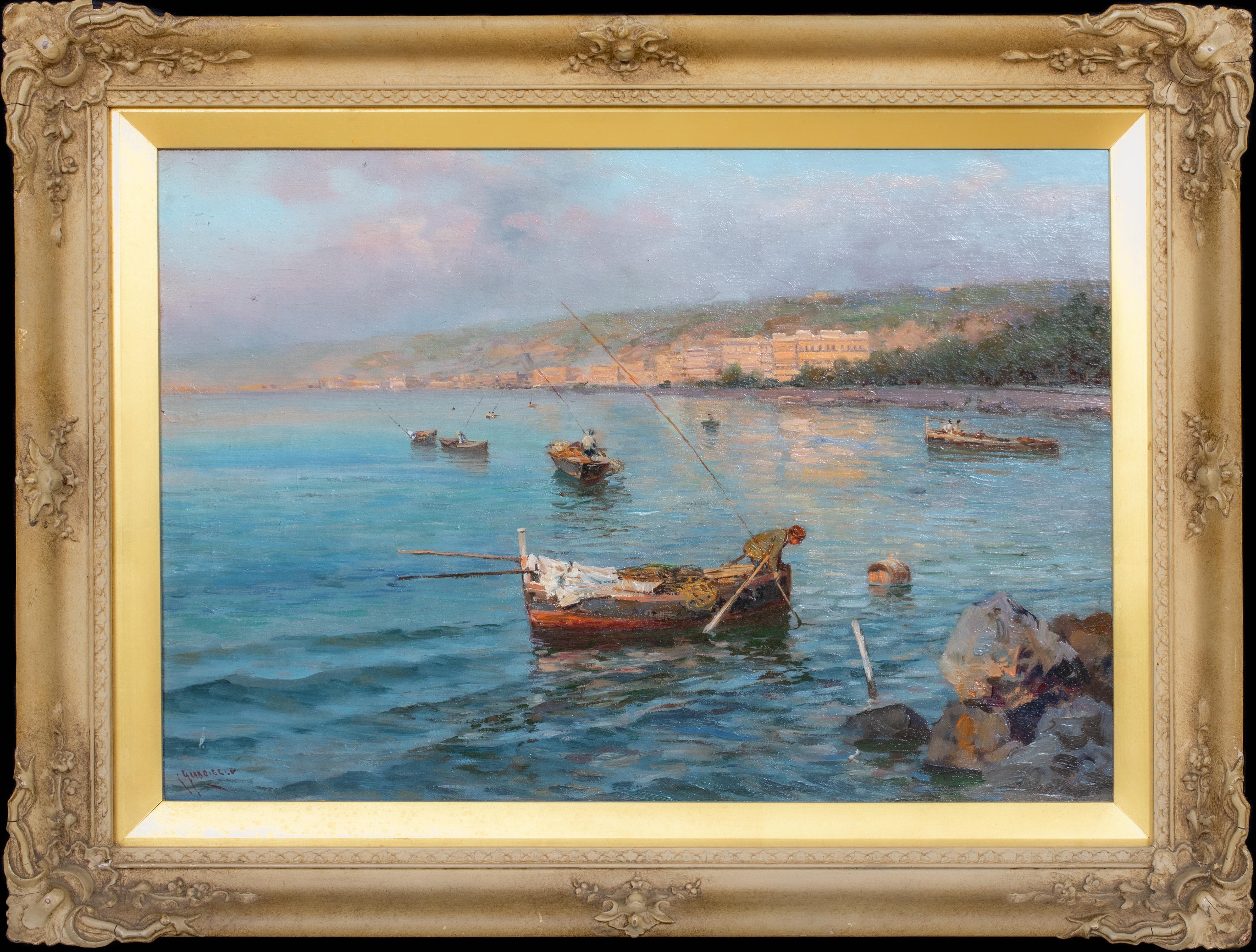 Fishing Off The Bay Of Naples  by GUISEPPE GIARDIELLO (1877-1920)