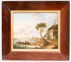 Flemish School Early 19th Century Oil - Estuary Scene