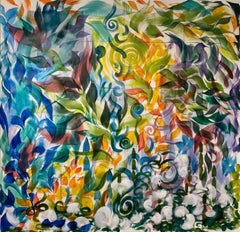 Vuelo, pintura acrílica sobre papel de Caren Furbeyre, 2023