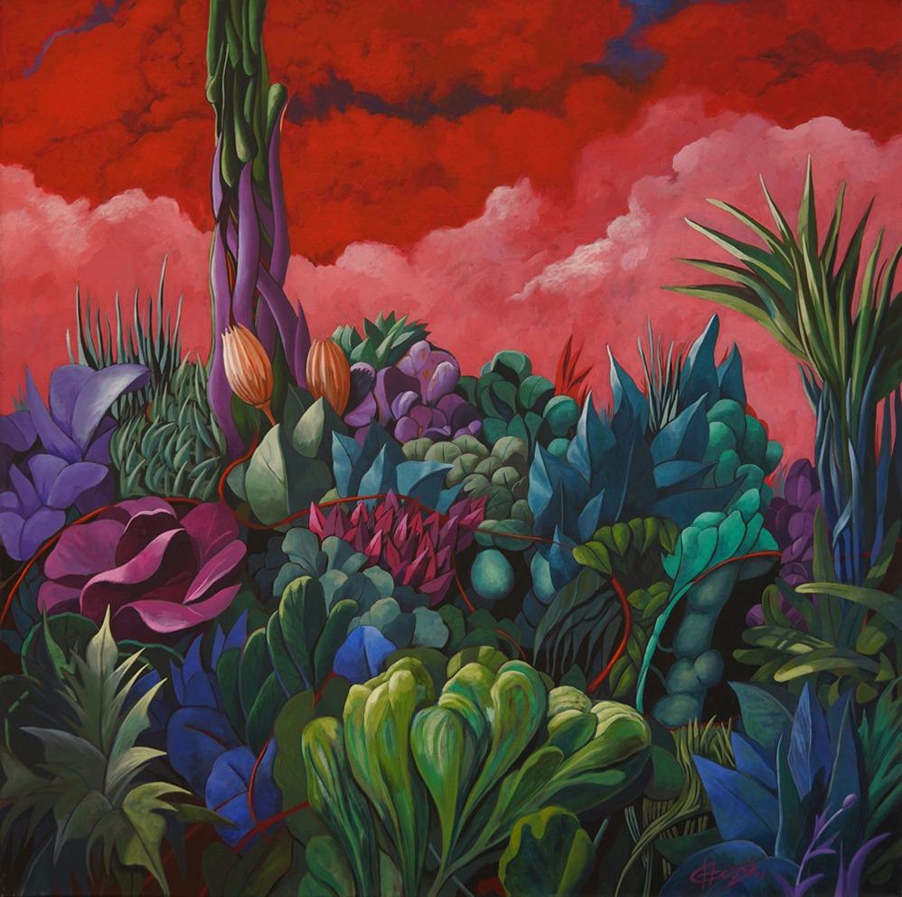 Flora III by José Chaya - Painting by Unknown