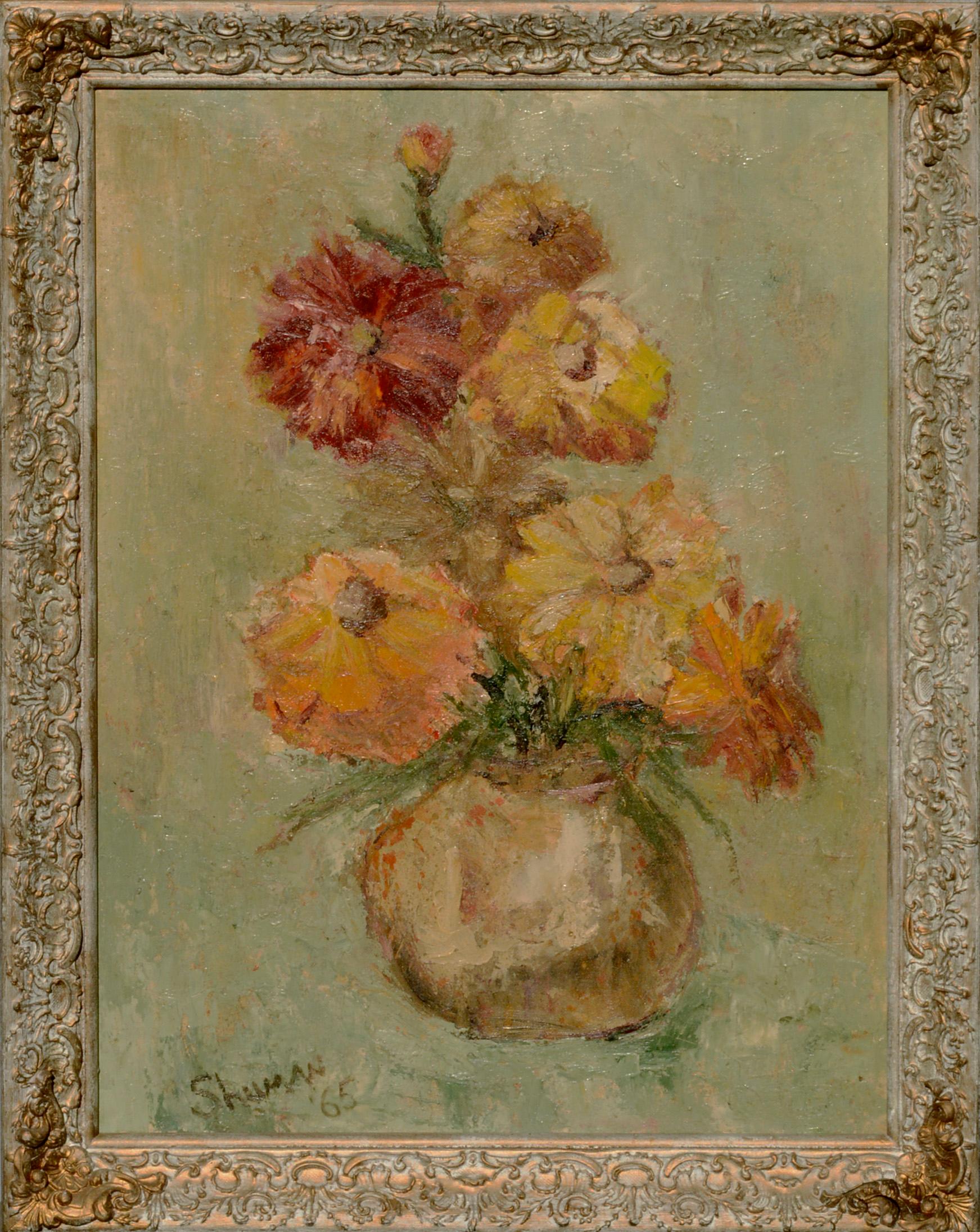 Unknown Still-Life Painting - Mid Century Floral Still-Life