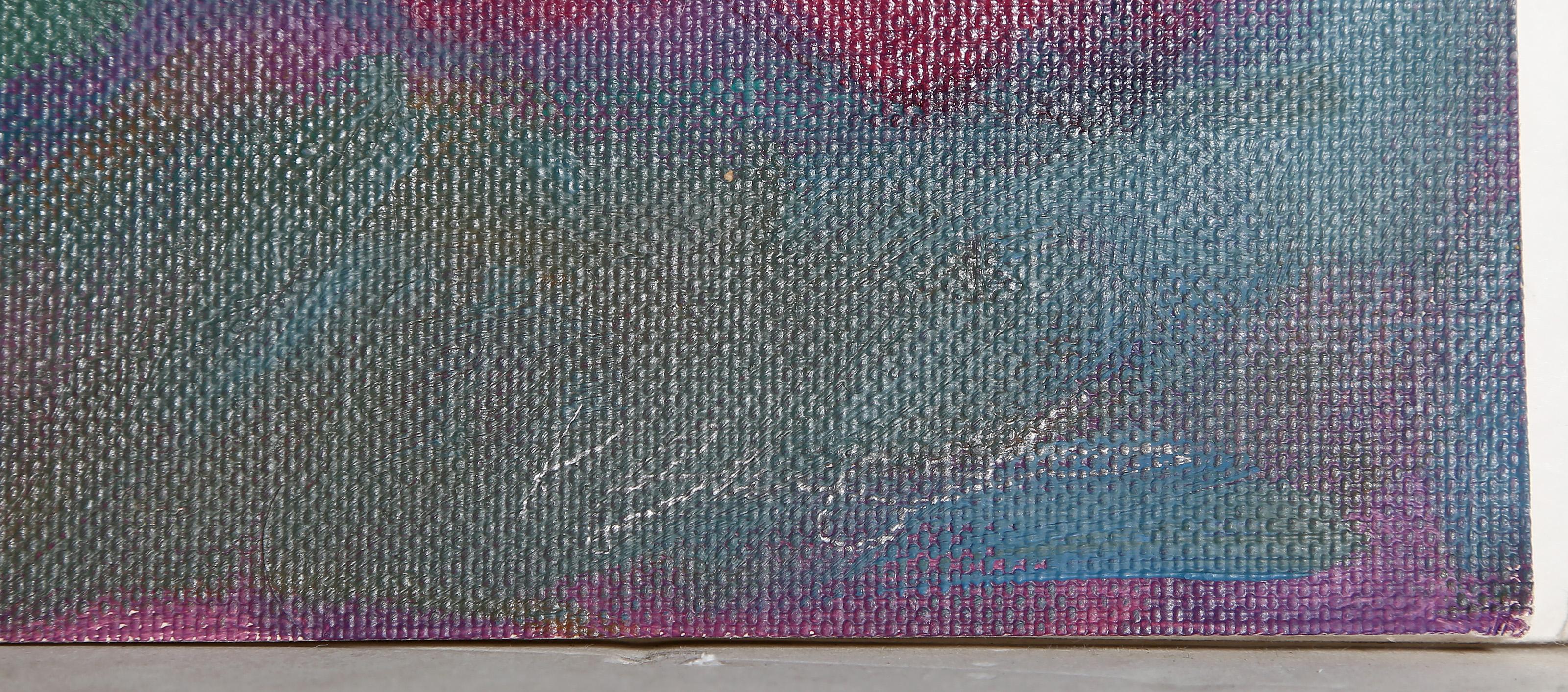 Blumenstillleben, modernes Acrylgemälde auf Leinwand von R Bagson im Angebot 2