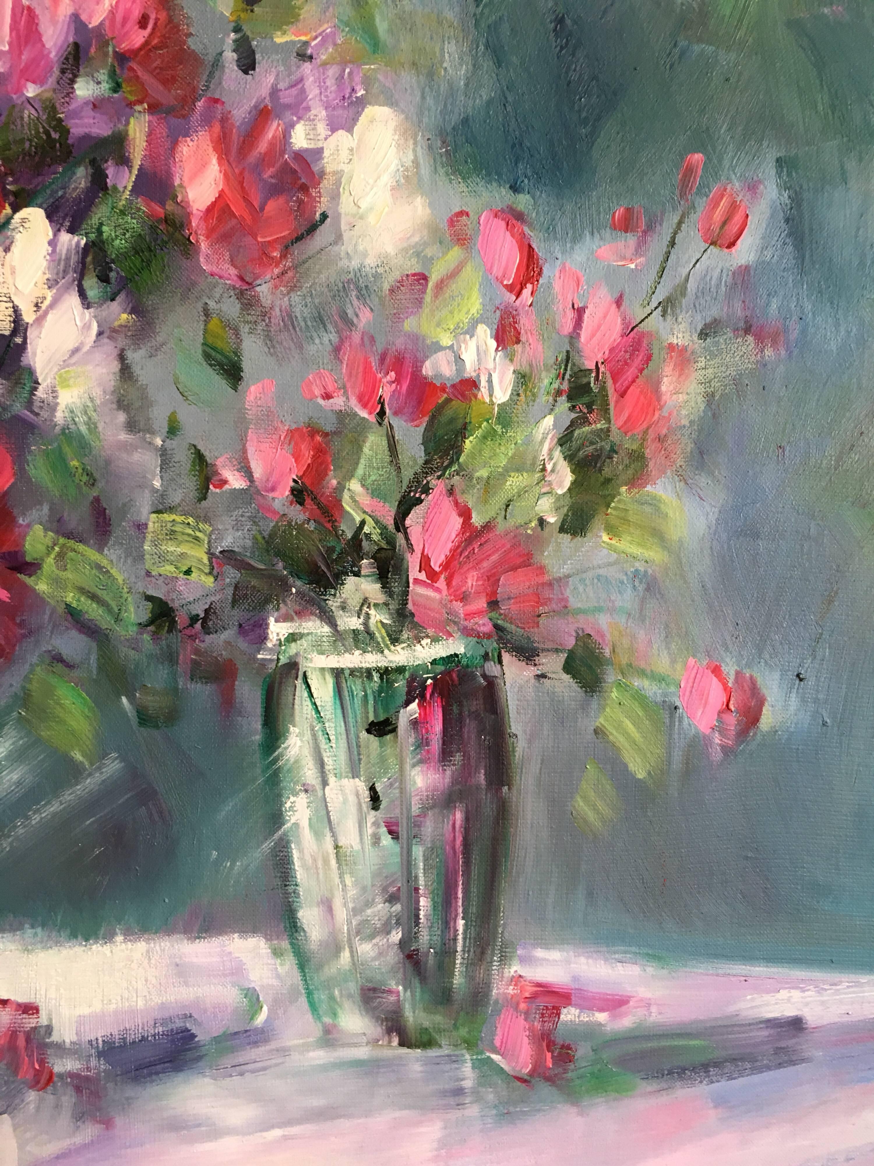 Floral Still Life, Oil Painting, Signed 3