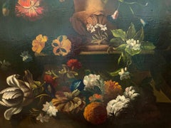 Florals in classic urn Old Masters 17th century Dutch style